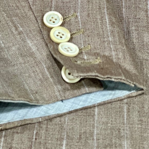Men's Brunello Cucinelli Linen Blazer 52R - Picture 4 of 13